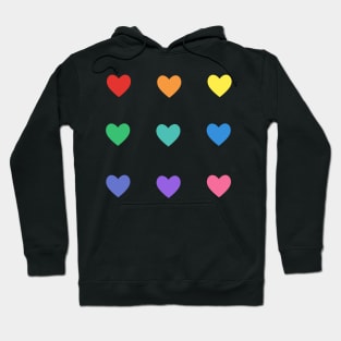 Mini Rainbow Hearts Sticker Pack Hoodie